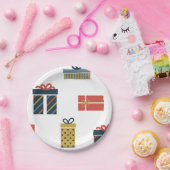 クリスマスプレゼント ペーパープレート (パーティー)