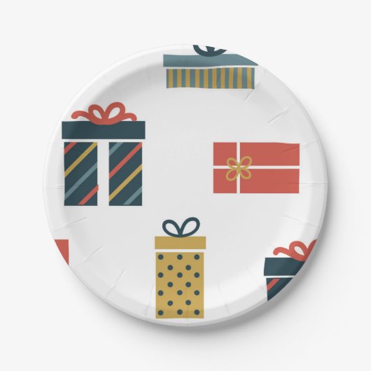 クリスマスプレゼント ペーパープレート (正面)
