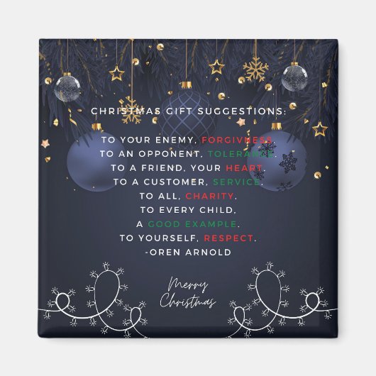 クリスマスプレゼント マグネット (正面)