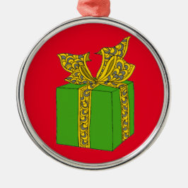 クリスマスプレゼント メタルオーナメント