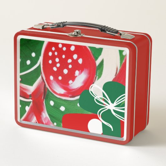 クリスマスプレゼント メタルランチボックス (正面)
