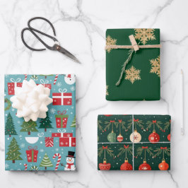 クリスマスプレゼント ラッピングペーパーシート