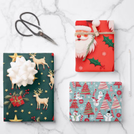 クリスマスプレゼント ラッピングペーパーシート