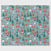 クリスマスプレゼント ラッピングペーパー (フラット)