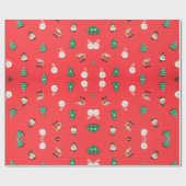 クリスマスプレゼント ラッピングペーパー (フラット)