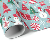 クリスマスプレゼント ラッピングペーパー (ロールコーナー)