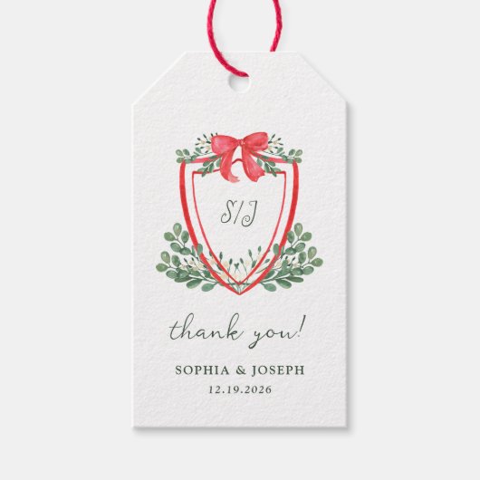 クリスマスプレゼント | 休日お洒落結婚式の引き出物 ギフトタグ (正面)