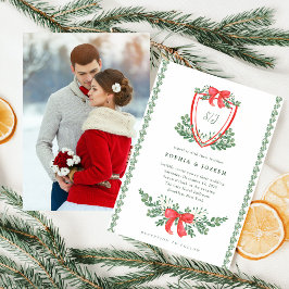 クリスマスプレゼント |写お洒落真結婚の 招待状