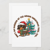 クリスマスプレゼント 吠えないで シーズンカード (正面/裏面)