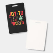クリスマスプレゼント 喜びの世界へ バッジ (正面＆裏面)