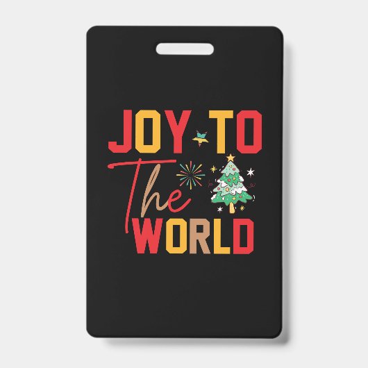 クリスマスプレゼント 喜びの世界へ バッジ (正面)
