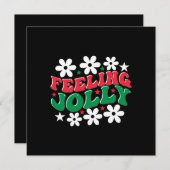 クリスマスプレゼント 気分が弾む 招待状 (正面/裏面)