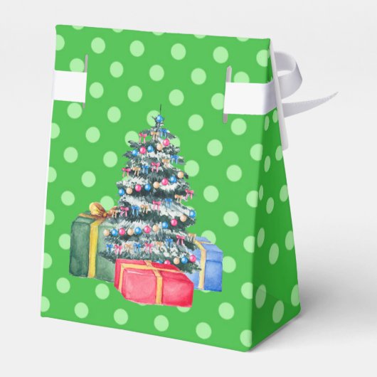 クリスマスプレゼント&水玉模様お願いボックス フェイバーボックス (裏面サイド)