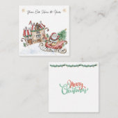 クリスマスプレゼント 私たちの家からあなたの家へ ノートカード (正面/裏面)