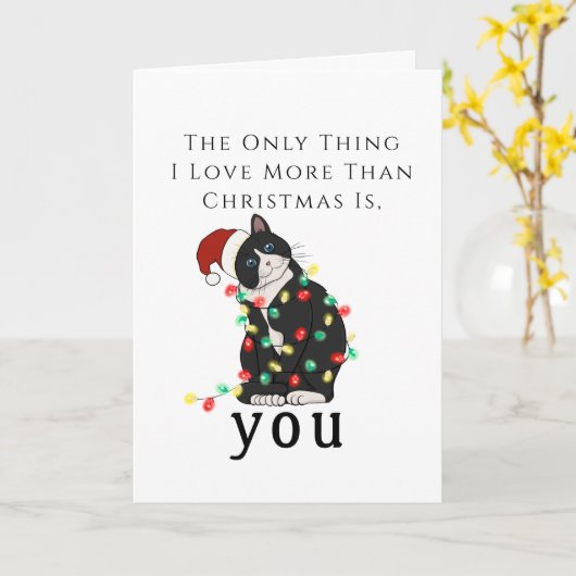 クリスマスプレゼント 私たち家族からあなたたちへ! カード (黄色い花)