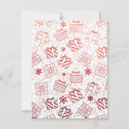 クリスマスプレゼント 5 ノートカード (正面)