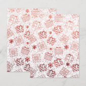 クリスマスプレゼント 5 ノートカード (正面/裏面)