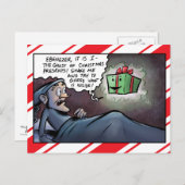 クリスマスプレゼントScroogeの幽霊 シーズンポストカード (正面/裏面)