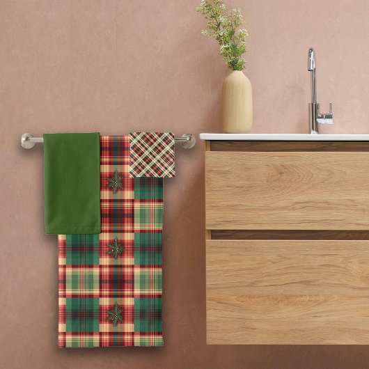 クリスマスプレッズ名前をカスタムするバスタオル バスタオルセット