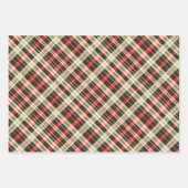 クリスマスプレッズ名前をカスタムする3品種セット ラッピングペーパーシート (正面3)