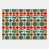 クリスマスプレッズ名前をカスタムする3品種セット ラッピングペーパーシート (正面)