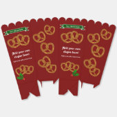 クリスマスプレッツェル – おもしろいフェスティバルホリデースナック フェイバーボックス (見開き)