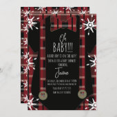 クリスマスプレッドオーベビーシャワー体スーツ 招待状 (正面/裏面)