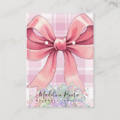 クリスマスプレッドコケットピンクイヤリングディスプレイカード コーリングカード (正面)