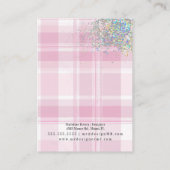 クリスマスプレッドコケットピンクイヤリングディスプレイカード コーリングカード (裏面)