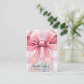 クリスマスプレッドコケットピンクイヤリングディスプレイカード コーリングカード (スタンド正面)