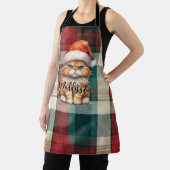 クリスマスプレッドサンタキャットの名前 エプロン (インサイチュ)
