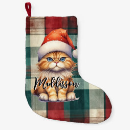 クリスマスプレッドサンタキャットの名前 スモールクリスマスストッキング