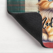 クリスマスプレッドサンタキャットの名前 マウスパッド (コーナー)