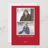 クリスマスプレッドススプルスツリー2枚の写真 シーズンカード (裏面)