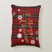 クリスマスプレッドスノーフレーク枕 アクセントクッション (裏面(縦))