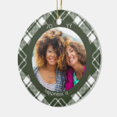 クリスマスプレッドハピネスは友達としてあなた2 Photo セラミックオーナメント (左)