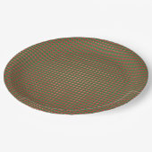 クリスマスプレッドパターン ペーパープレート (アングル)