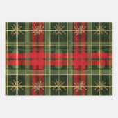 クリスマスプレッドパターン ラッピングペーパーシート (正面3)