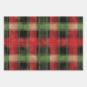 クリスマスプレッドパターン ラッピングペーパーシート (正面2)