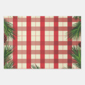 クリスマスプレッドパターン ラッピングペーパーシート (正面)