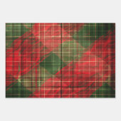 クリスマスプレッドパターン ラッピングペーパーシート (正面3)