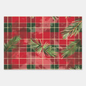 クリスマスプレッドパターン ラッピングペーパーシート (正面)