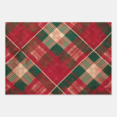 クリスマスプレッドパターン ラッピングペーパーシート (正面2)