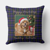 クリスマスプレッドパーソナライシンプルズのペットドッグ2写真 クッション (裏面)