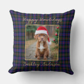 クリスマスプレッドパーソナライシンプルズのペットドッグ2写真 クッション (正面)