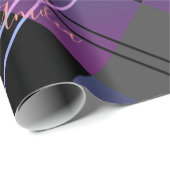 クリスマスプレッドパープモダンリー ラッピングペーパー (ロールコーナー)