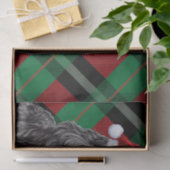 クリスマスプレッドブラックテリアロシアのドッグ 薄葉紙 (ギフト)