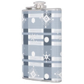クリスマスプレッドブルー雪片サーマル フラスク (左)