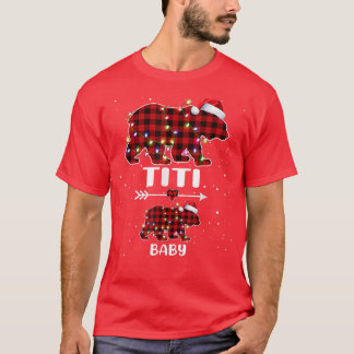 クリスマスプレッドベアティティベビー極妊娠アナウンス Tシャツ