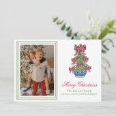 クリスマスプレッドボウシノワズリーTopiaryツリー写真 シーズンカード (スタンド正面)